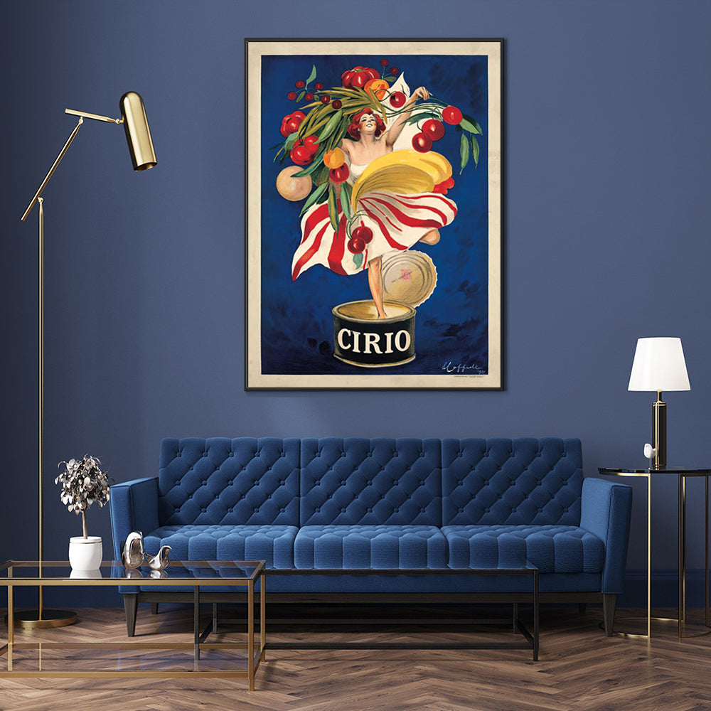 80cmx120cm Cirio By Leonetto Cappiello - Black Framed Print