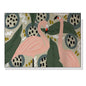 50cmx70cm Flamingo - White Framed Print