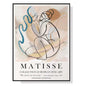 100cmx150cm Matisse Nude Line - Black Framed Print