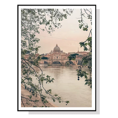 50cmx70cm When in Rome - Black Framed Print