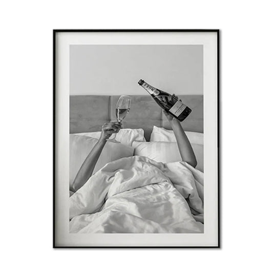 70cmx100cm Feminist - Black Framed Print