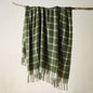 Bianca Maldon Faux Mohair Throw Rug - Forest Green