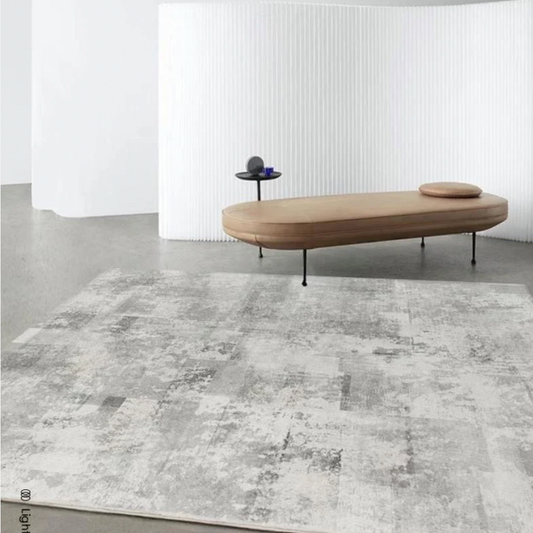 Modern Grey Microfiber Rug - 200cm x 300cm