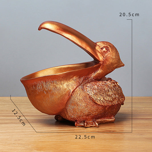 Pelican Decorative Bowl - Gold