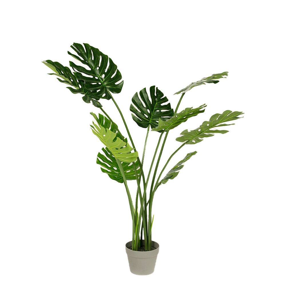 120cm Faux Artificial Home Decor Potted Monstera Plant