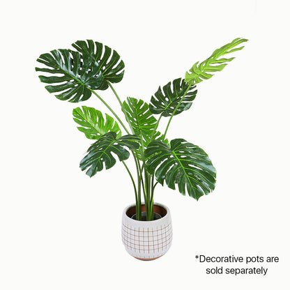 120cm Faux Artificial Home Decor Potted Monstera Plant